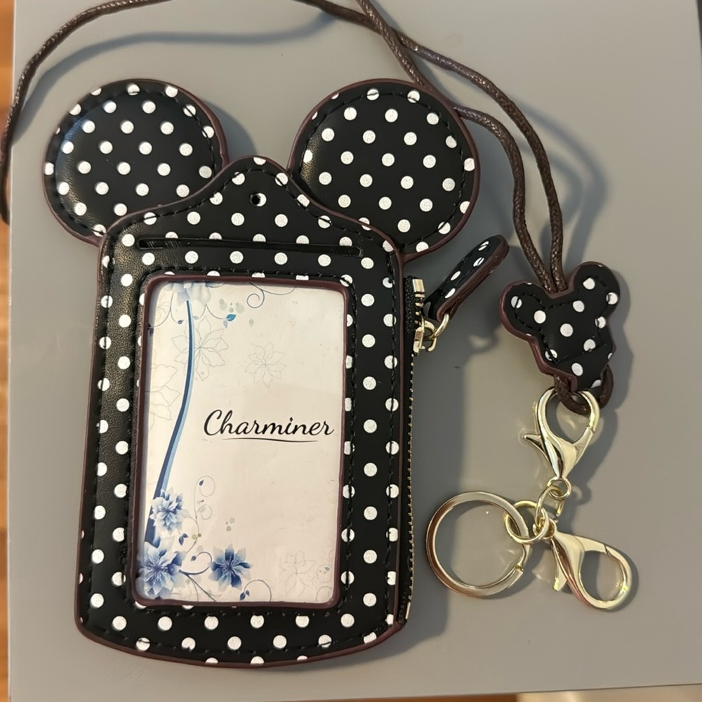Mickey wallet with landyard